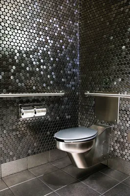 Мозаика в туалете маленьком - 66 фото
