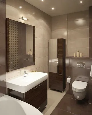 Интерьер, дизайн, ремонт маленькой ванной комнаты: 85 фото - Дизайн и  обустройство дома