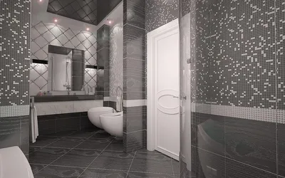 Плитка мозаика для ванной комнаты: 100 фото дизайна ванной с плиткой  мозаикой
