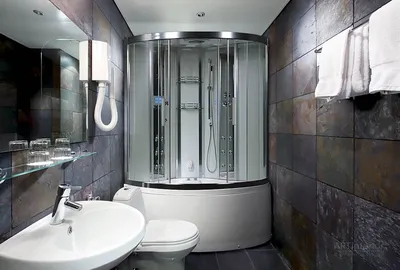 Дизайн интерьера ванной комнаты санузла — заказать 3D проект Киев