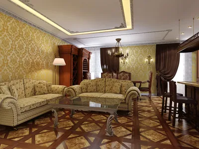 Гостиная в классическом стиле интерьера: 20 самых красивых идей оформления  комнат в квартире в современной классике дизайна с фото от FOREST GROUP