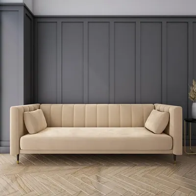 Бежевый диван в интерьере гостиной и других комнат — 79 современных фото,  ТрендоДом