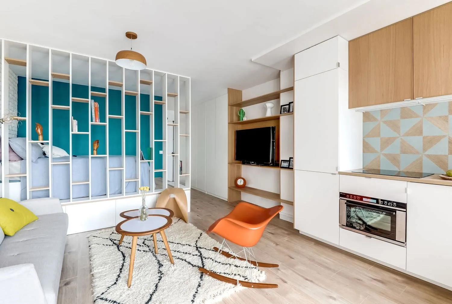 Дизайн интерьера квартиры-студии 23-25 м2, на примере ЖК «Воробьевы горы»