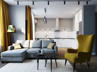 Дизайн-проект квартиры 90 кв.м 3 комнаты от СК Новая Москва