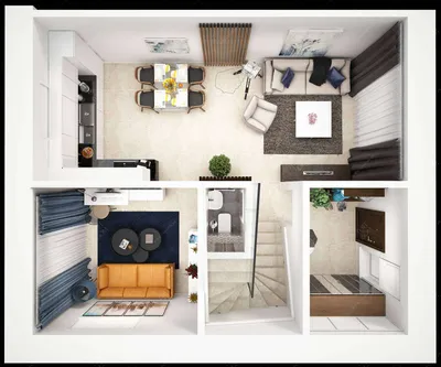 Интерьер небольшого частного дома – 28 фото дизайна интерьера комнат в доме