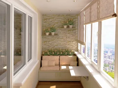 Ремонт балкона: варианты отделки и утепления, идеи оборудования, фото  дизайна