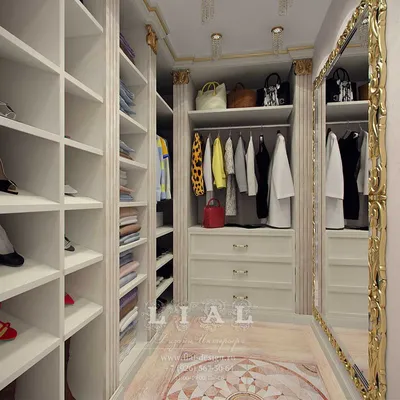Дизайн гардеробной комнаты, варианты оформления и отделочные материалы