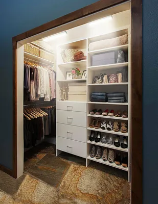 Маленькие гардеробные комнаты из кладовки - 67 фото