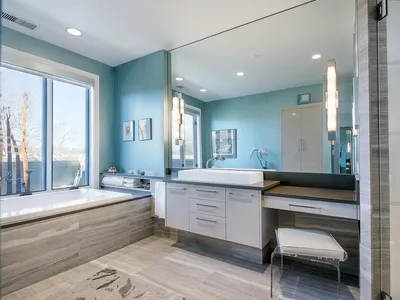 Красивый дизайн ванной комнаты в стиле лофт / Мебель Old-loft.com