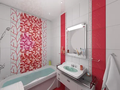 Дизайн ванной комнаты с керамической плиткой: 75 фото оформления