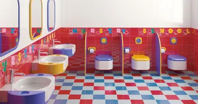 Разноцветная керамическая плитка для детского сада - ABC Ceramica