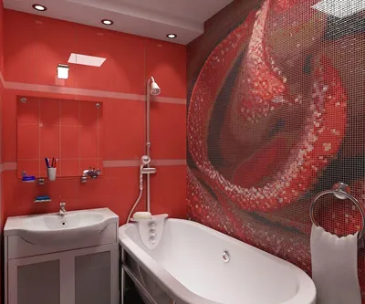 Мозаичное панно из стеклянной мозаики для ванной - ваш неповторимый дизайн