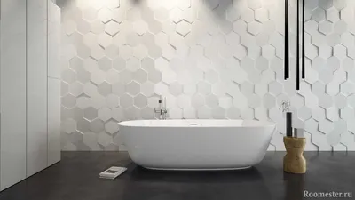 Дизайн плитки в ванной комнате - 50 фото идей
