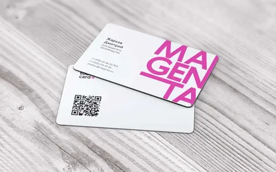 Дизайн визитных карт Touch Card™ | «Маджента»