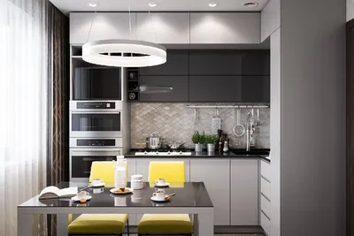 Современный дизайн небольшой кухни в квартире - 70 фото