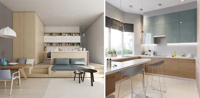 Идеи вашего дома Функциональный дизайн маленькой кухни-гостиной: лучшие  идеи для интерьера. Статьи компании «УЮТ-СТИЛЬ»