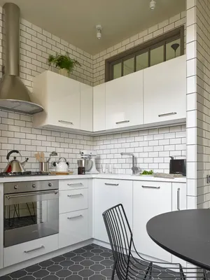 Угловые кухни в хрущевках (16 фото), дизайн угловой кухни в хрущевке с  холодильником | Houzz Россия
