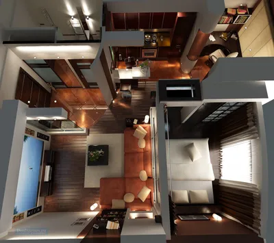 Дизайн проект однокомнатной квартиры 40 кв.м. | Студия Дениса Серова