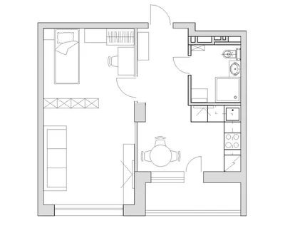Планировки однокомнатных квартир 40 м.кв. Часть 1 | Пикабу