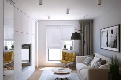 Дизайн проект интерьера однокомнатной квартиры