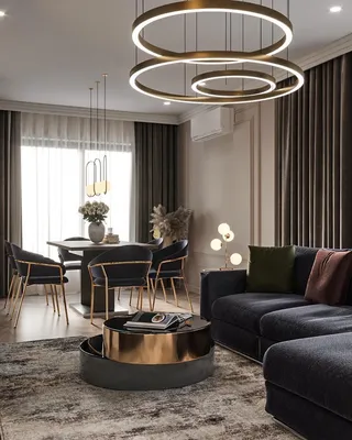 ДИЗАЙН ИНТЕРЬЕРА | МОСКВА on Instagram: “🔝 Проект гостиной | Москва ⠀ Это  один из варианто… | Living room decor modern, Black living room decor,  Luxury living room