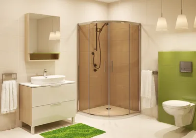 Идеи ванной комнаты с душевой кабиной