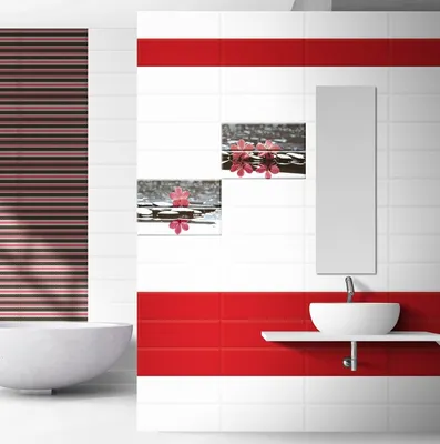 Бело-красная ванная: особенности дизайна и советы профессионалов (23 фото)