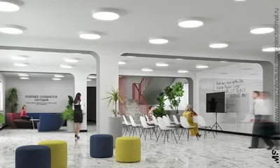 Дизайн интерьера учебного центра ПАО Ростелеком