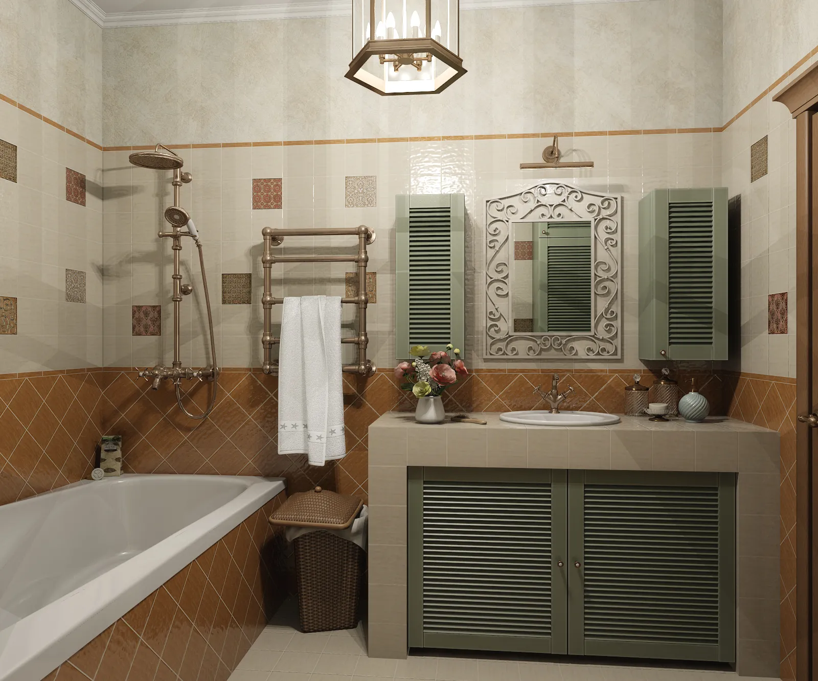 ванная комната греческий стиль