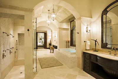 Дизайн ванной комнаты в греческом стиле » Картинки и фотографии дизайна  квартир, домов, коттеджей