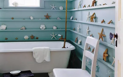 Средиземноморский стиль в ванной комнате