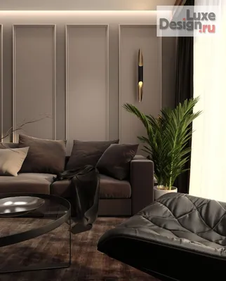 Дизайн интерьера двухкомнатной квартиры - Брутальный интерьер в современном  стиле