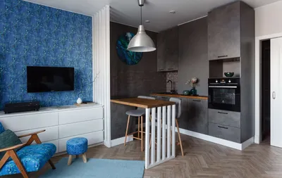 Дизайн квартиры студии 25 кв. м.: идеи планировки и интерьера с фото -  статьи про мебель на Викидивании