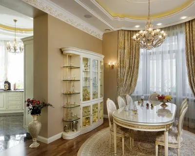 Элитный дизайн дома | Богатый и красивый классический интерьер