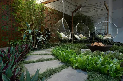 Современный дизайн сада (фото)
