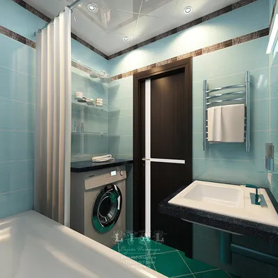 Дизайн ванной комнаты в панельном доме - 75 фото