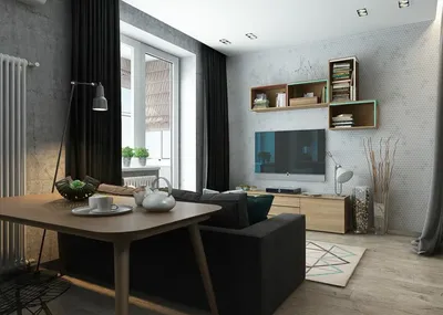 Дизайн маленькой квартиры студии – советы по оформлению интерьера