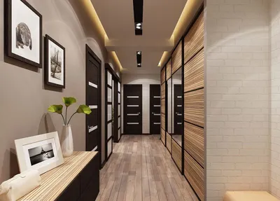 Дизайн узкого коридора в квартире: реальные фото в панельном доме | Hallway  design, Small hallways, Stairs design