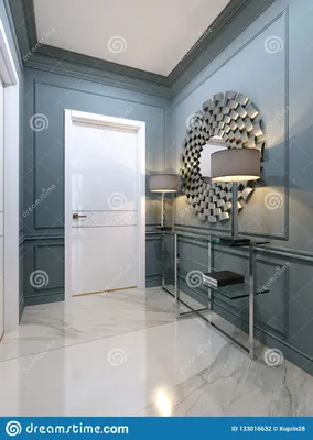 Коридор в квартире с современной консолью металла с G Иллюстрация штока -  иллюстрации насчитывающей обеспечено, светильник: 133016632
