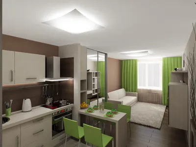 Идеи дизайна квартиры-студии 30кв.м: фото и описание
