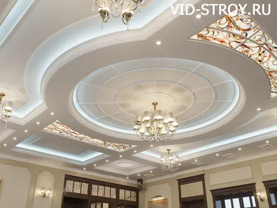 Дизайн потолка из гипсокартона | Дизайн Vid