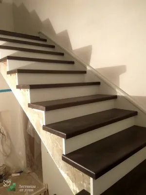 Отделка бетонной лестницы деревом, дуб от 160 000 руб | Лестницы от души