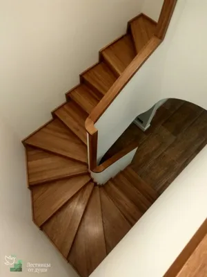 Отделка бетонной лестницы деревянными ступенями, купить в Москве | Лестницы  от души
