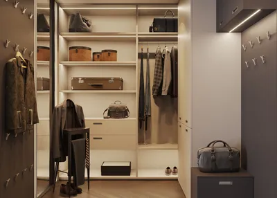 Дизайн проект гардеробной - реальные фото интерьеров от Mr.Doors