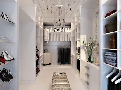 Дизайн гардеробной в квартире и частном доме