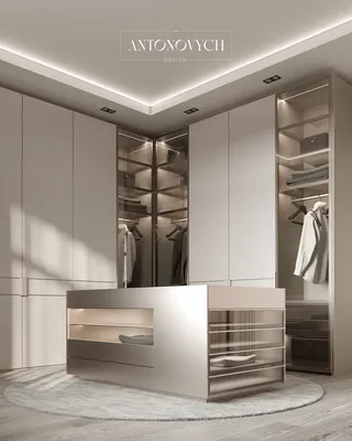 Современная гардеробная комната ⋆ Элитный дизайн интерьера в Астане -  Антонович Дизайн