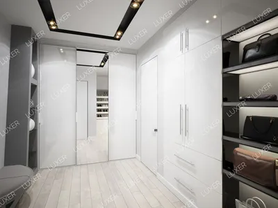 Гардеробные комнаты: дизайн проекты - LUXER Design