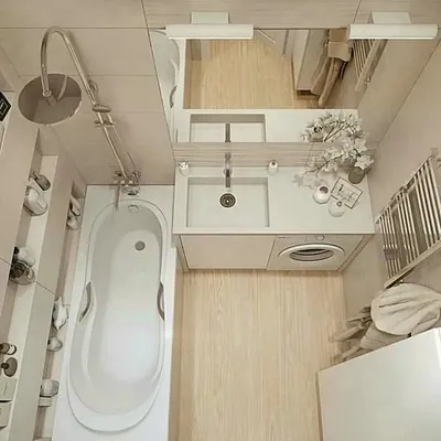 Очень маленькая ванная комната дизайн - 70 фото