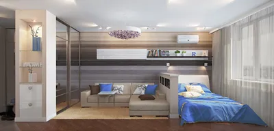 Интерьер гостиная спальня 17 кв м это » Дизайн 2021 года - новые идеи и  примеры работ