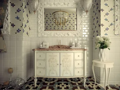 Мозаика в ванной комнате: дизайн ванной комнаты с мозаикой и плиткой,  мозаика в ванной комнате дизайн-фото в интерьере ванной